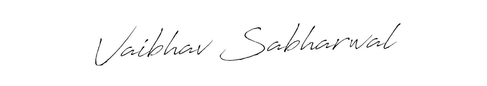 Design your own signature with our free online signature maker. With this signature software, you can create a handwritten (Antro_Vectra) signature for name Vaibhav Sabharwal. Vaibhav Sabharwal signature style 6 images and pictures png