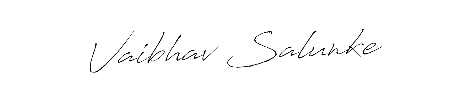 It looks lik you need a new signature style for name Vaibhav Salunke. Design unique handwritten (Antro_Vectra) signature with our free signature maker in just a few clicks. Vaibhav Salunke signature style 6 images and pictures png