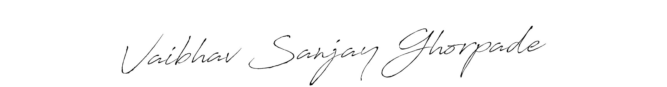 It looks lik you need a new signature style for name Vaibhav Sanjay Ghorpade. Design unique handwritten (Antro_Vectra) signature with our free signature maker in just a few clicks. Vaibhav Sanjay Ghorpade signature style 6 images and pictures png