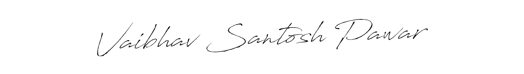 Use a signature maker to create a handwritten signature online. With this signature software, you can design (Antro_Vectra) your own signature for name Vaibhav Santosh Pawar. Vaibhav Santosh Pawar signature style 6 images and pictures png