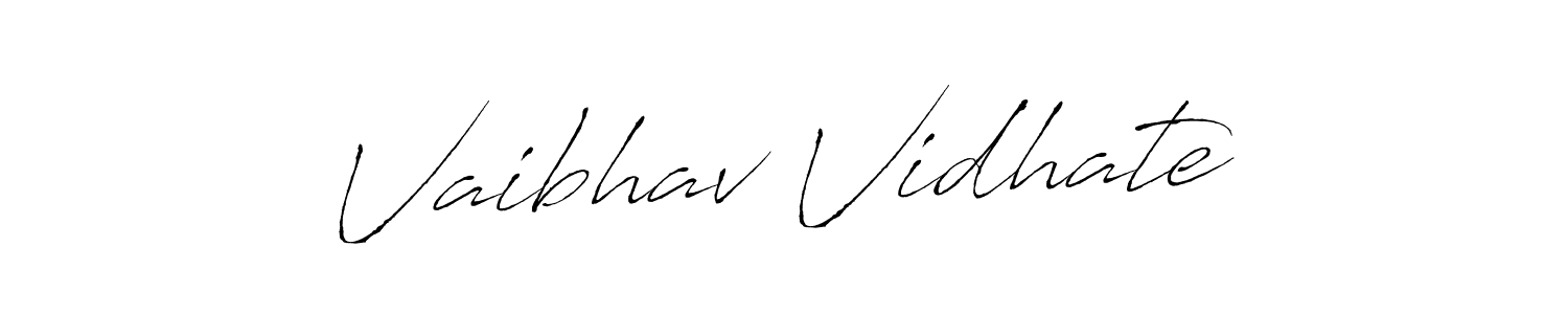 Antro_Vectra is a professional signature style that is perfect for those who want to add a touch of class to their signature. It is also a great choice for those who want to make their signature more unique. Get Vaibhav Vidhate name to fancy signature for free. Vaibhav Vidhate signature style 6 images and pictures png