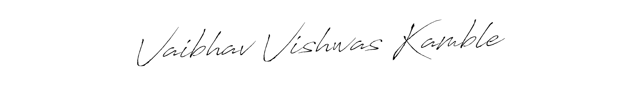 Antro_Vectra is a professional signature style that is perfect for those who want to add a touch of class to their signature. It is also a great choice for those who want to make their signature more unique. Get Vaibhav Vishwas Kamble name to fancy signature for free. Vaibhav Vishwas Kamble signature style 6 images and pictures png