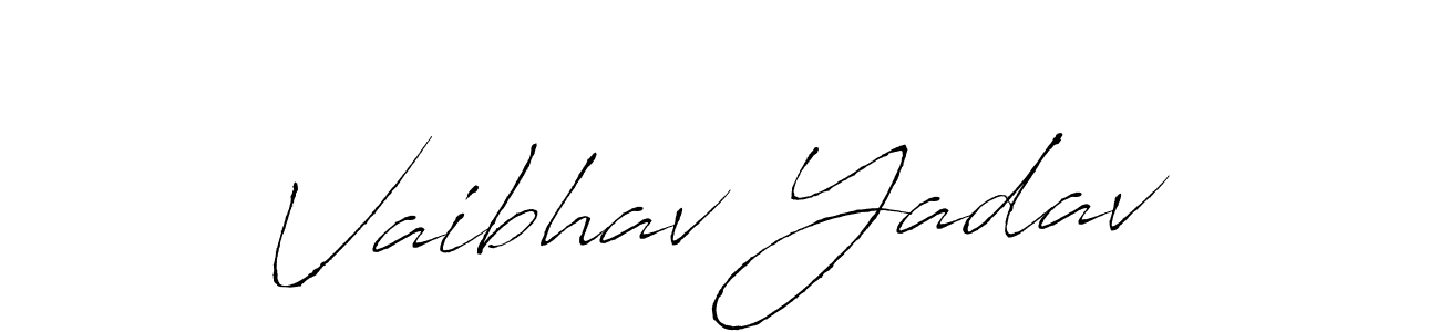 Make a beautiful signature design for name Vaibhav Yadav. With this signature (Antro_Vectra) style, you can create a handwritten signature for free. Vaibhav Yadav signature style 6 images and pictures png