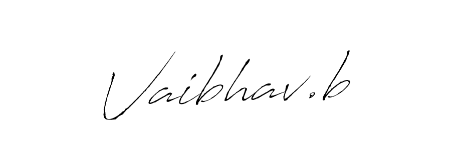 Use a signature maker to create a handwritten signature online. With this signature software, you can design (Antro_Vectra) your own signature for name Vaibhav.b. Vaibhav.b signature style 6 images and pictures png