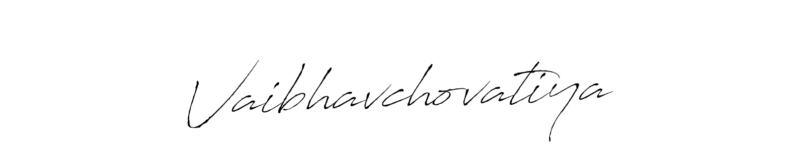 Make a beautiful signature design for name Vaibhavchovatiya. With this signature (Antro_Vectra) style, you can create a handwritten signature for free. Vaibhavchovatiya signature style 6 images and pictures png