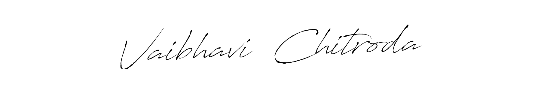 Design your own signature with our free online signature maker. With this signature software, you can create a handwritten (Antro_Vectra) signature for name Vaibhavi  Chitroda. Vaibhavi  Chitroda signature style 6 images and pictures png