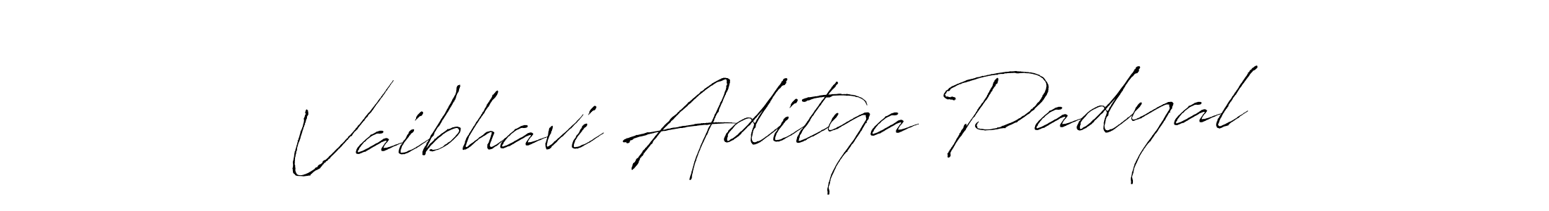 Vaibhavi Aditya Padyal stylish signature style. Best Handwritten Sign (Antro_Vectra) for my name. Handwritten Signature Collection Ideas for my name Vaibhavi Aditya Padyal. Vaibhavi Aditya Padyal signature style 6 images and pictures png