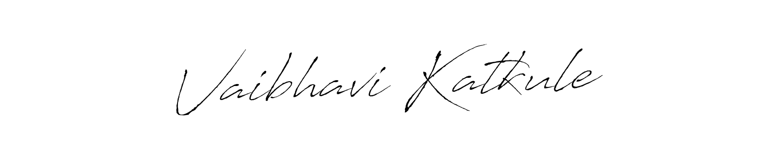 How to make Vaibhavi Katkule name signature. Use Antro_Vectra style for creating short signs online. This is the latest handwritten sign. Vaibhavi Katkule signature style 6 images and pictures png