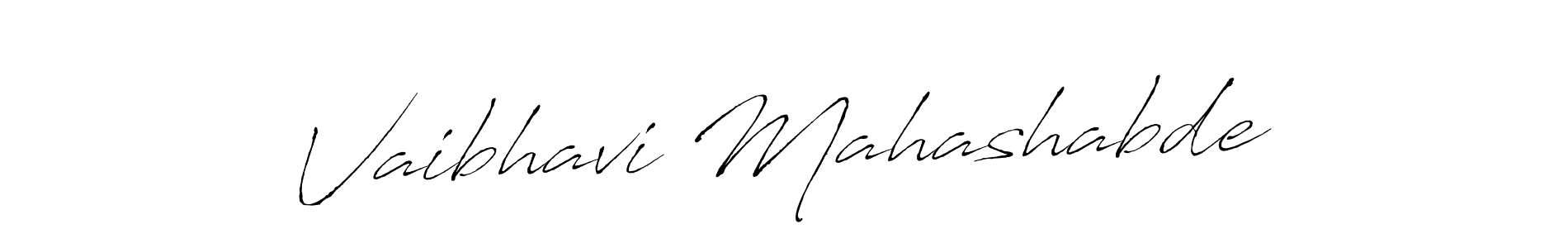 Make a beautiful signature design for name Vaibhavi Mahashabde. With this signature (Antro_Vectra) style, you can create a handwritten signature for free. Vaibhavi Mahashabde signature style 6 images and pictures png