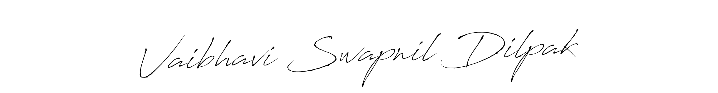 Design your own signature with our free online signature maker. With this signature software, you can create a handwritten (Antro_Vectra) signature for name Vaibhavi Swapnil Dilpak. Vaibhavi Swapnil Dilpak signature style 6 images and pictures png