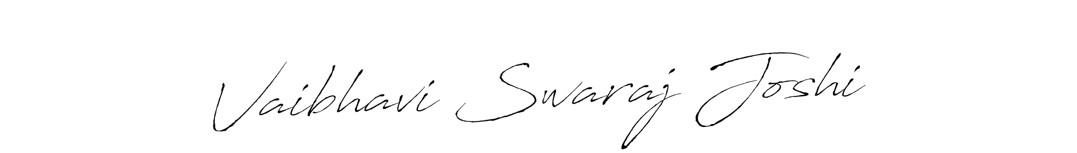 Vaibhavi Swaraj Joshi stylish signature style. Best Handwritten Sign (Antro_Vectra) for my name. Handwritten Signature Collection Ideas for my name Vaibhavi Swaraj Joshi. Vaibhavi Swaraj Joshi signature style 6 images and pictures png