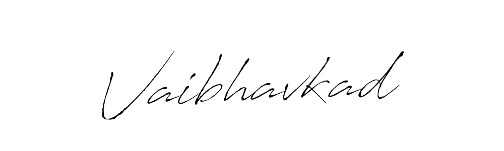 How to make Vaibhavkad name signature. Use Antro_Vectra style for creating short signs online. This is the latest handwritten sign. Vaibhavkad signature style 6 images and pictures png