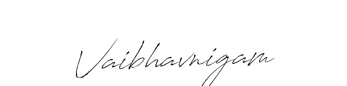 How to make Vaibhavnigam signature? Antro_Vectra is a professional autograph style. Create handwritten signature for Vaibhavnigam name. Vaibhavnigam signature style 6 images and pictures png
