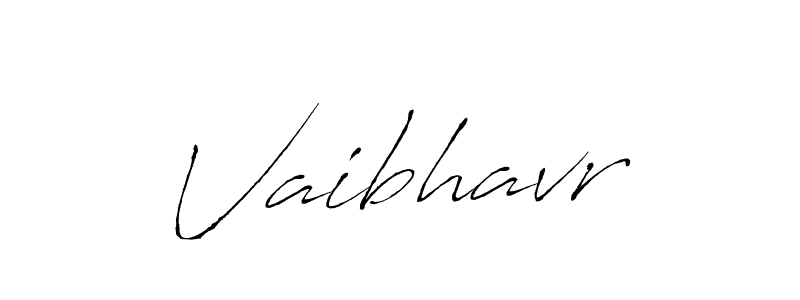 How to make Vaibhavr name signature. Use Antro_Vectra style for creating short signs online. This is the latest handwritten sign. Vaibhavr signature style 6 images and pictures png