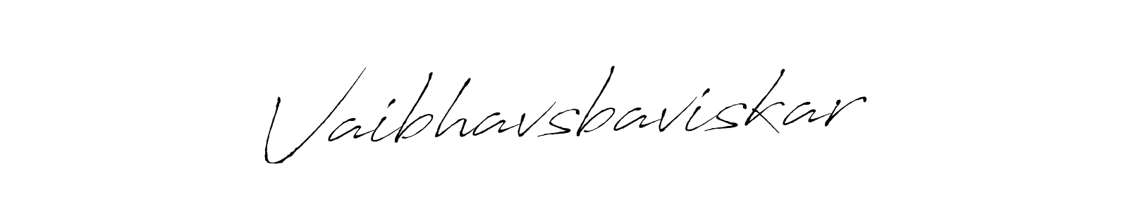 How to make Vaibhavsbaviskar signature? Antro_Vectra is a professional autograph style. Create handwritten signature for Vaibhavsbaviskar name. Vaibhavsbaviskar signature style 6 images and pictures png