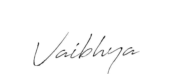 How to make Vaibhya signature? Antro_Vectra is a professional autograph style. Create handwritten signature for Vaibhya name. Vaibhya signature style 6 images and pictures png