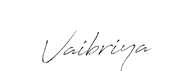 Vaibriya stylish signature style. Best Handwritten Sign (Antro_Vectra) for my name. Handwritten Signature Collection Ideas for my name Vaibriya. Vaibriya signature style 6 images and pictures png