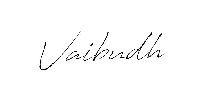 How to make Vaibudh name signature. Use Antro_Vectra style for creating short signs online. This is the latest handwritten sign. Vaibudh signature style 6 images and pictures png