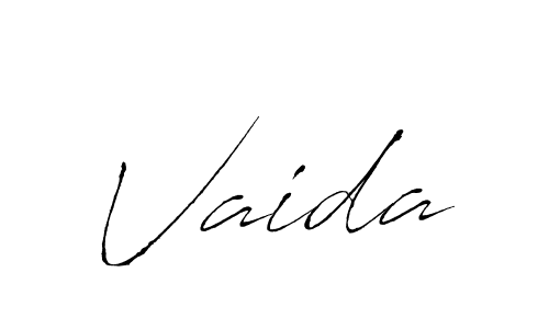 Make a beautiful signature design for name Vaida. With this signature (Antro_Vectra) style, you can create a handwritten signature for free. Vaida signature style 6 images and pictures png