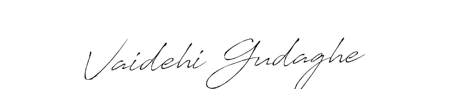 You should practise on your own different ways (Antro_Vectra) to write your name (Vaidehi Gudaghe) in signature. don't let someone else do it for you. Vaidehi Gudaghe signature style 6 images and pictures png