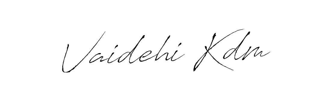The best way (Antro_Vectra) to make a short signature is to pick only two or three words in your name. The name Vaidehi Kdm include a total of six letters. For converting this name. Vaidehi Kdm signature style 6 images and pictures png