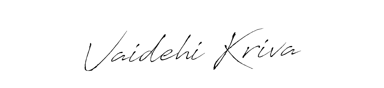How to make Vaidehi Kriva signature? Antro_Vectra is a professional autograph style. Create handwritten signature for Vaidehi Kriva name. Vaidehi Kriva signature style 6 images and pictures png