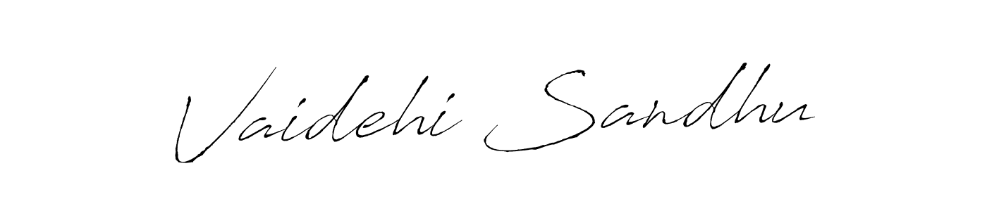 Use a signature maker to create a handwritten signature online. With this signature software, you can design (Antro_Vectra) your own signature for name Vaidehi Sandhu. Vaidehi Sandhu signature style 6 images and pictures png