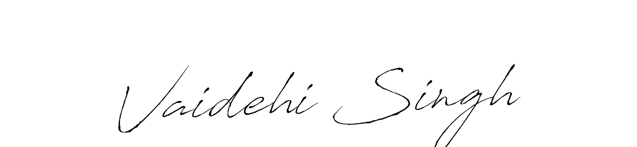 The best way (Antro_Vectra) to make a short signature is to pick only two or three words in your name. The name Vaidehi Singh include a total of six letters. For converting this name. Vaidehi Singh signature style 6 images and pictures png