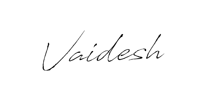 Use a signature maker to create a handwritten signature online. With this signature software, you can design (Antro_Vectra) your own signature for name Vaidesh. Vaidesh signature style 6 images and pictures png