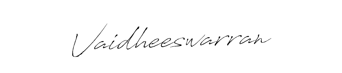 Also we have Vaidheeswarran name is the best signature style. Create professional handwritten signature collection using Antro_Vectra autograph style. Vaidheeswarran signature style 6 images and pictures png