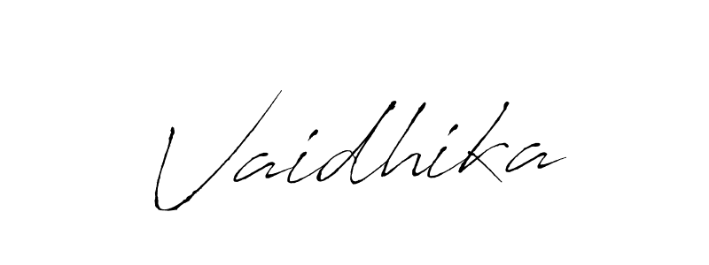 Create a beautiful signature design for name Vaidhika. With this signature (Antro_Vectra) fonts, you can make a handwritten signature for free. Vaidhika signature style 6 images and pictures png