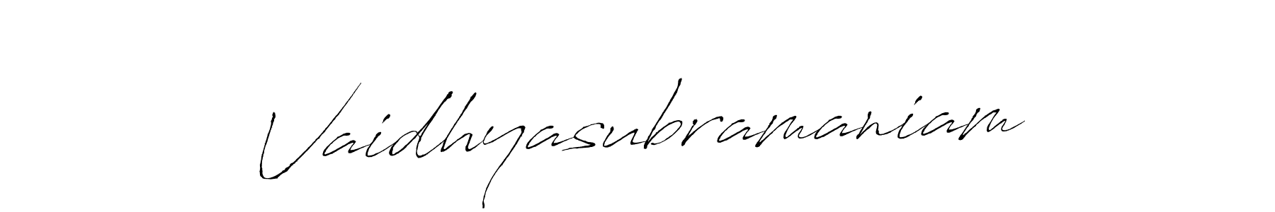 Also You can easily find your signature by using the search form. We will create Vaidhyasubramaniam name handwritten signature images for you free of cost using Antro_Vectra sign style. Vaidhyasubramaniam signature style 6 images and pictures png
