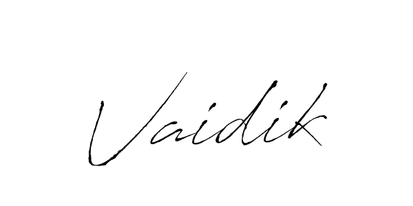 Make a beautiful signature design for name Vaidik. Use this online signature maker to create a handwritten signature for free. Vaidik signature style 6 images and pictures png
