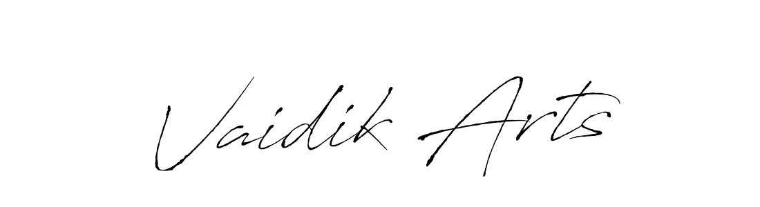 Antro_Vectra is a professional signature style that is perfect for those who want to add a touch of class to their signature. It is also a great choice for those who want to make their signature more unique. Get Vaidik Arts name to fancy signature for free. Vaidik Arts signature style 6 images and pictures png