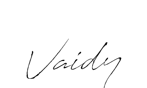 The best way (Antro_Vectra) to make a short signature is to pick only two or three words in your name. The name Vaidy include a total of six letters. For converting this name. Vaidy signature style 6 images and pictures png