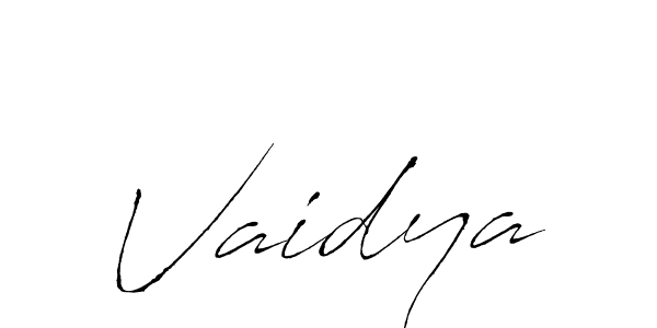 Vaidya stylish signature style. Best Handwritten Sign (Antro_Vectra) for my name. Handwritten Signature Collection Ideas for my name Vaidya. Vaidya signature style 6 images and pictures png