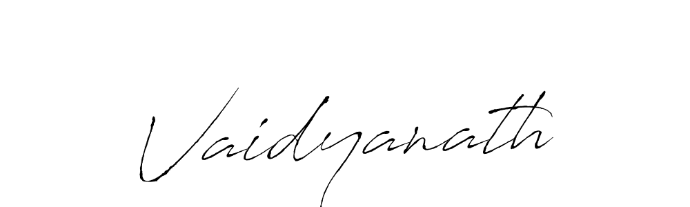 Use a signature maker to create a handwritten signature online. With this signature software, you can design (Antro_Vectra) your own signature for name Vaidyanath. Vaidyanath signature style 6 images and pictures png