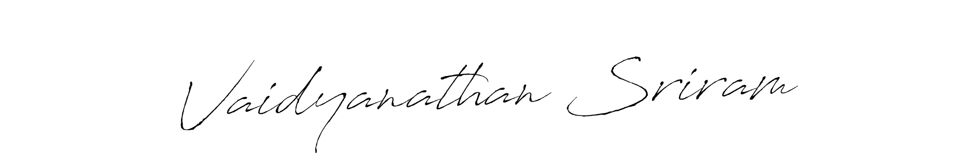 It looks lik you need a new signature style for name Vaidyanathan Sriram. Design unique handwritten (Antro_Vectra) signature with our free signature maker in just a few clicks. Vaidyanathan Sriram signature style 6 images and pictures png