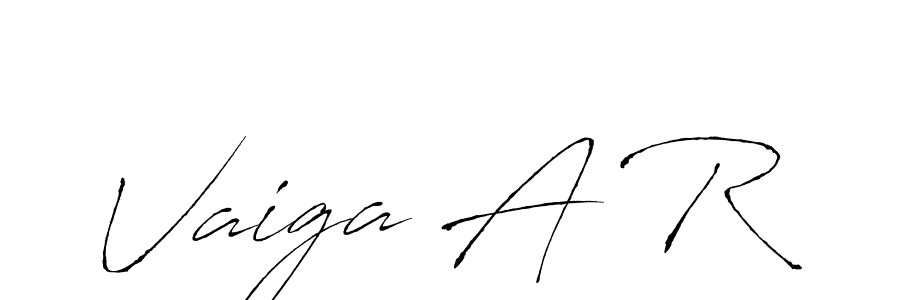 Create a beautiful signature design for name Vaiga A R. With this signature (Antro_Vectra) fonts, you can make a handwritten signature for free. Vaiga A R signature style 6 images and pictures png