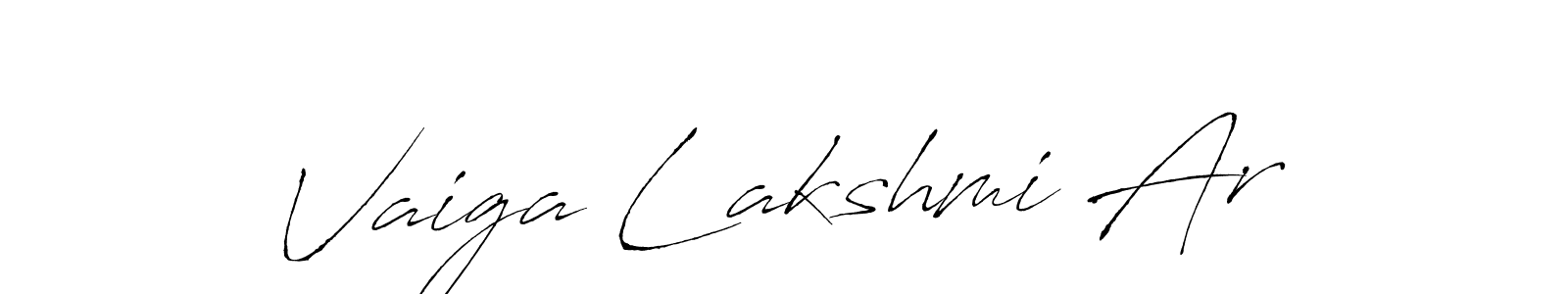 You can use this online signature creator to create a handwritten signature for the name Vaiga Lakshmi Ar. This is the best online autograph maker. Vaiga Lakshmi Ar signature style 6 images and pictures png