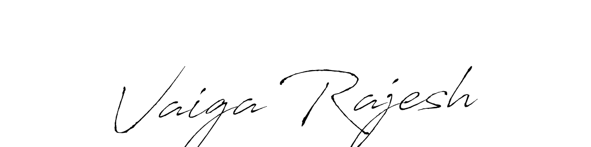 Make a beautiful signature design for name Vaiga Rajesh. With this signature (Antro_Vectra) style, you can create a handwritten signature for free. Vaiga Rajesh signature style 6 images and pictures png