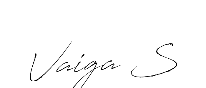 You can use this online signature creator to create a handwritten signature for the name Vaiga S. This is the best online autograph maker. Vaiga S signature style 6 images and pictures png