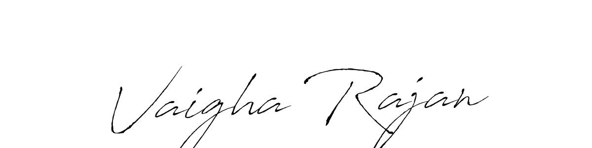 Design your own signature with our free online signature maker. With this signature software, you can create a handwritten (Antro_Vectra) signature for name Vaigha Rajan. Vaigha Rajan signature style 6 images and pictures png