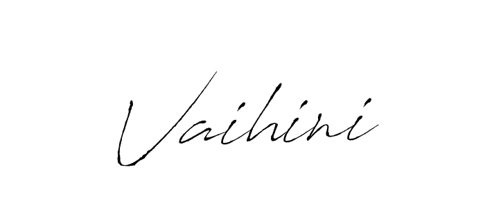 You should practise on your own different ways (Antro_Vectra) to write your name (Vaihini) in signature. don't let someone else do it for you. Vaihini signature style 6 images and pictures png