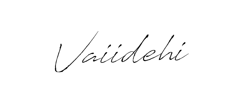 Use a signature maker to create a handwritten signature online. With this signature software, you can design (Antro_Vectra) your own signature for name Vaiidehi. Vaiidehi signature style 6 images and pictures png