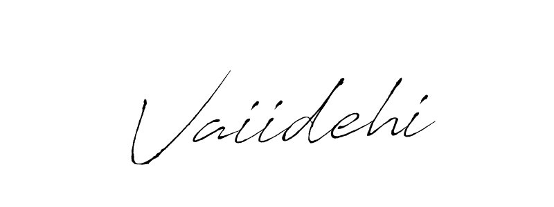 Use a signature maker to create a handwritten signature online. With this signature software, you can design (Antro_Vectra) your own signature for name Vaiidehi. Vaiidehi signature style 6 images and pictures png