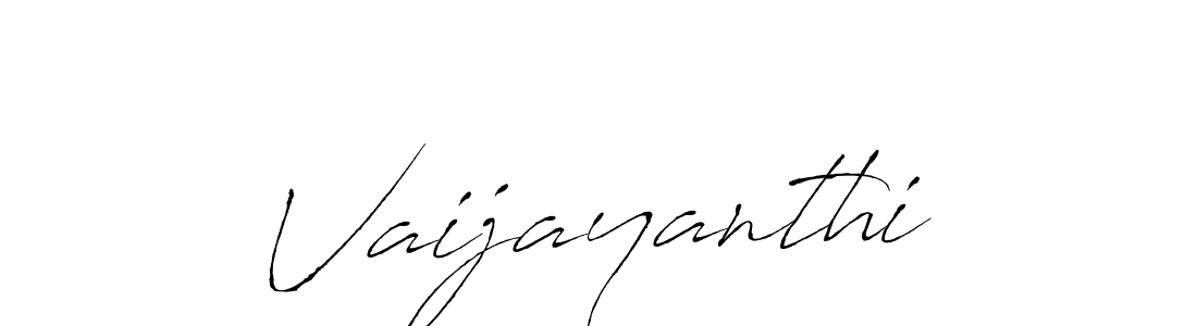 How to make Vaijayanthi signature? Antro_Vectra is a professional autograph style. Create handwritten signature for Vaijayanthi name. Vaijayanthi signature style 6 images and pictures png