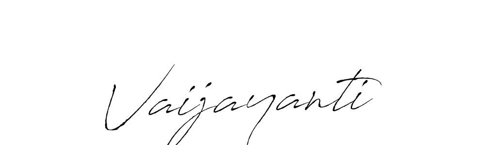 Design your own signature with our free online signature maker. With this signature software, you can create a handwritten (Antro_Vectra) signature for name Vaijayanti. Vaijayanti signature style 6 images and pictures png