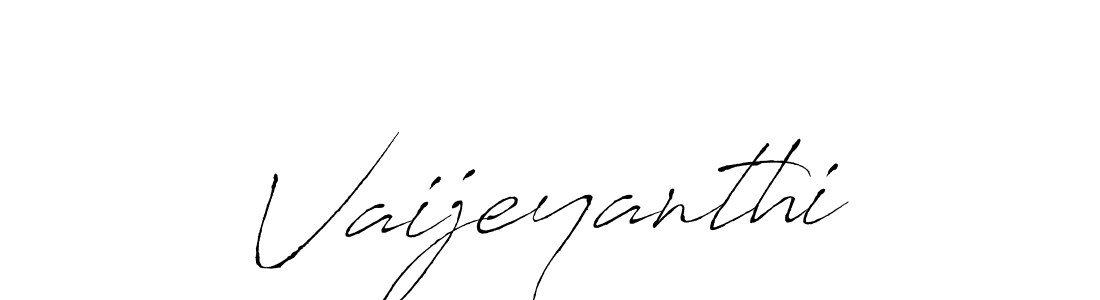 Create a beautiful signature design for name Vaijeyanthi. With this signature (Antro_Vectra) fonts, you can make a handwritten signature for free. Vaijeyanthi signature style 6 images and pictures png