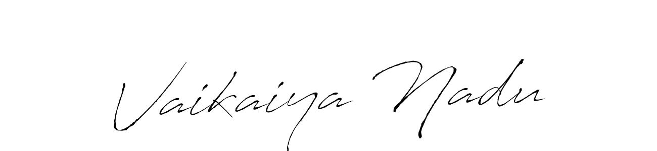 Create a beautiful signature design for name Vaikaiya Nadu. With this signature (Antro_Vectra) fonts, you can make a handwritten signature for free. Vaikaiya Nadu signature style 6 images and pictures png